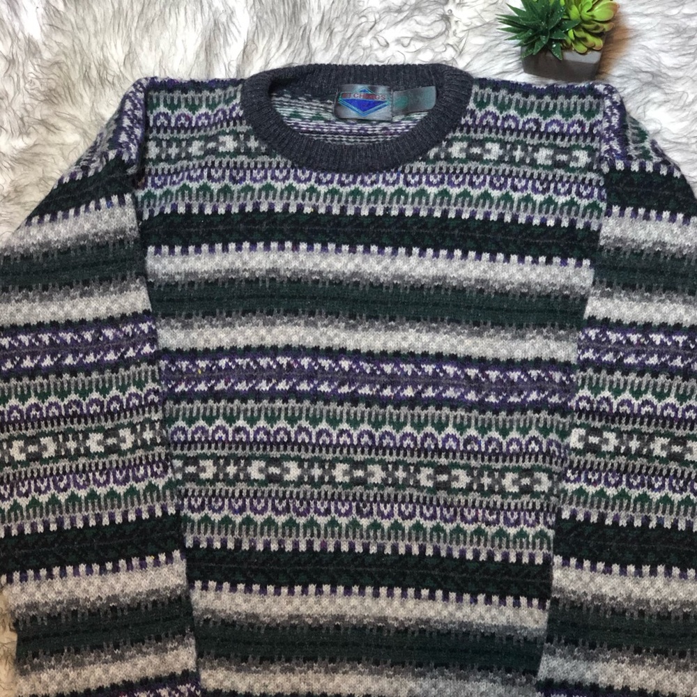Vintage mens sweater 100% wool size xl